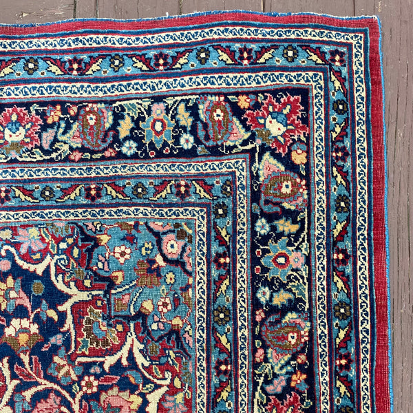 Vintage Rug, 4' 1 x 6' 7 Blue