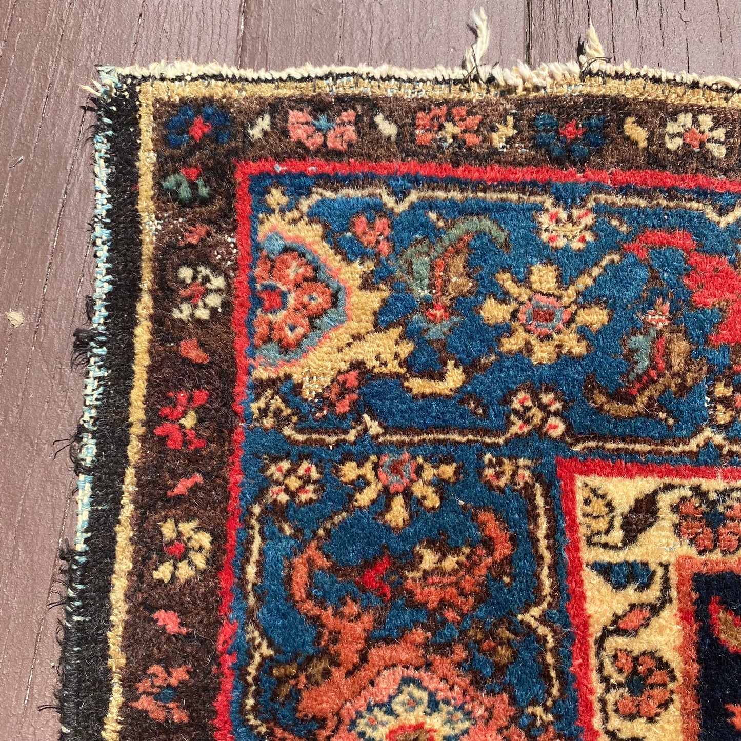 Vintage Rug, 4' 2 x 6' 8 Blue