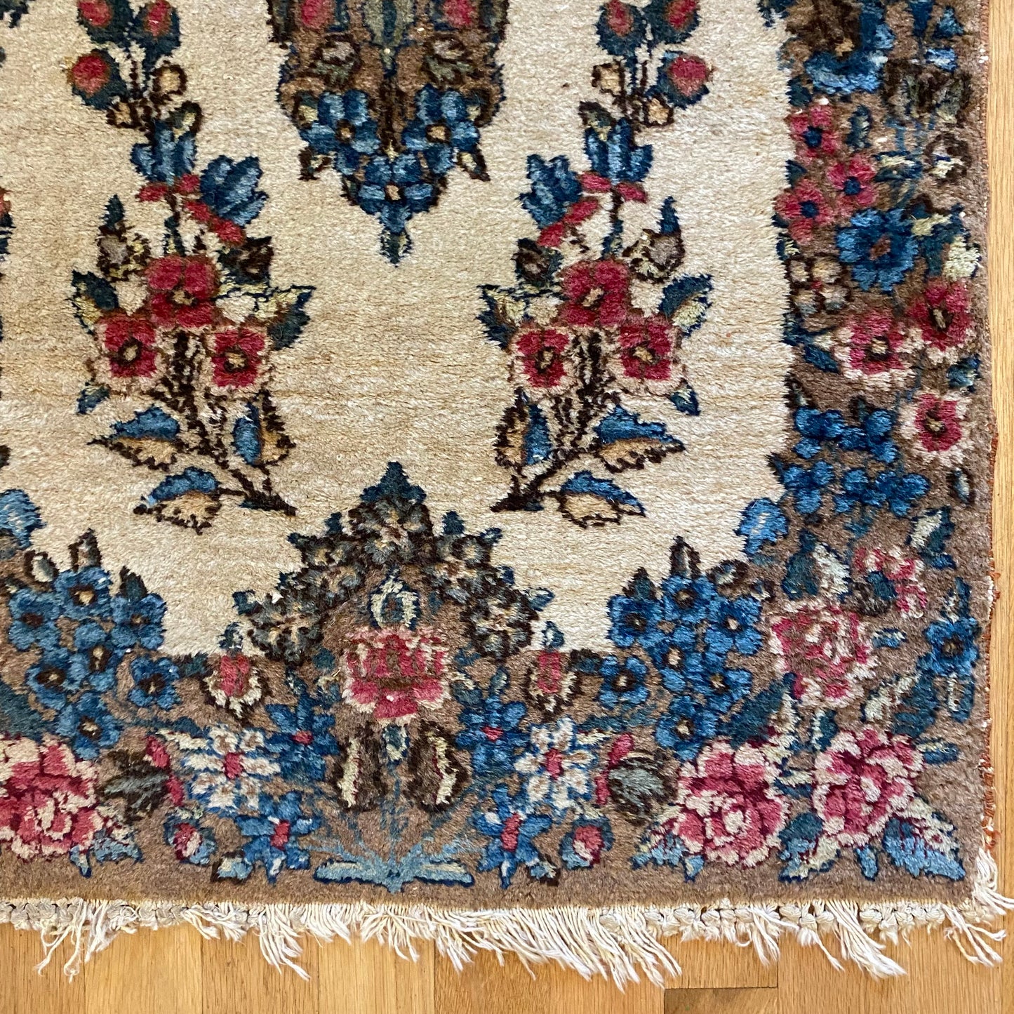 Vintage Rug, 1' 11 x 4' 3 White