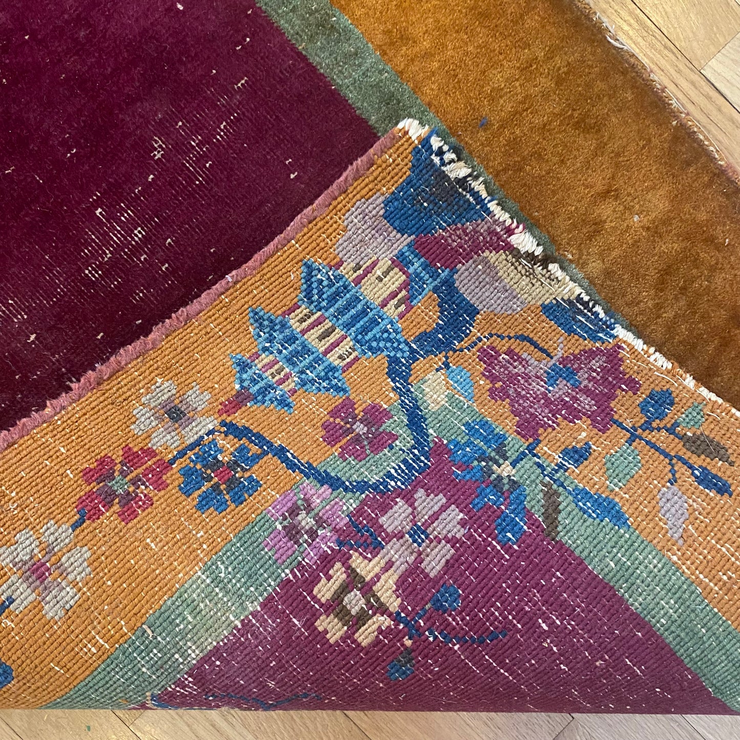 Chinese Nichols, 2' 7 x 4' 11 Vintage Purple