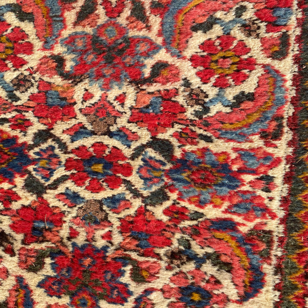 Vintage Rug, 2' 7 x 9' 11 White