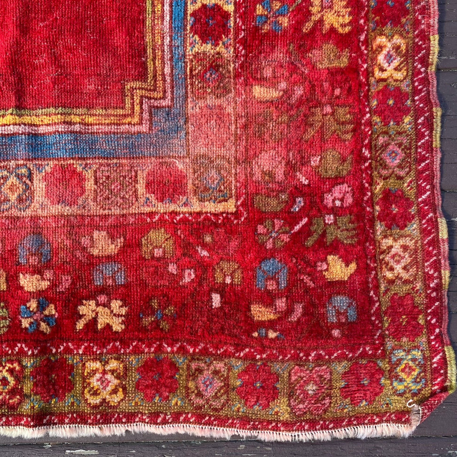 Vintage Rug, 3' 4 x 5' Red - Jessie's Oriental Rugs