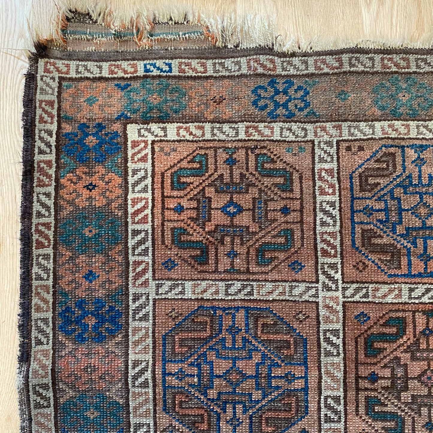 Antique Rug, 2' 9 x 4' 7 Brown