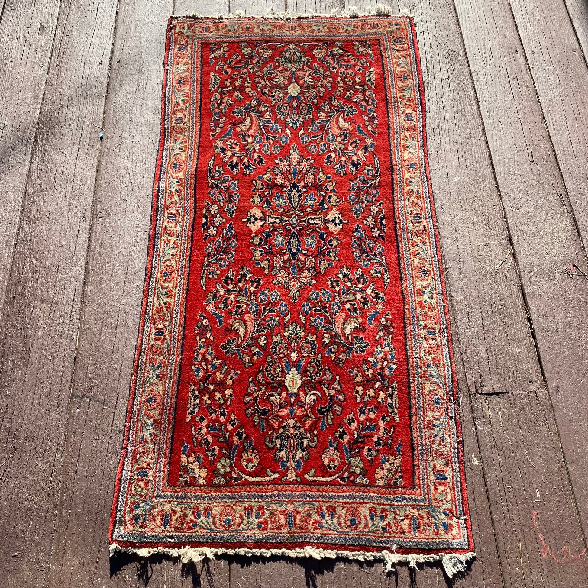 Vintage Rug, 2' 1 x 4' 1 Red - Jessie's Oriental Rugs