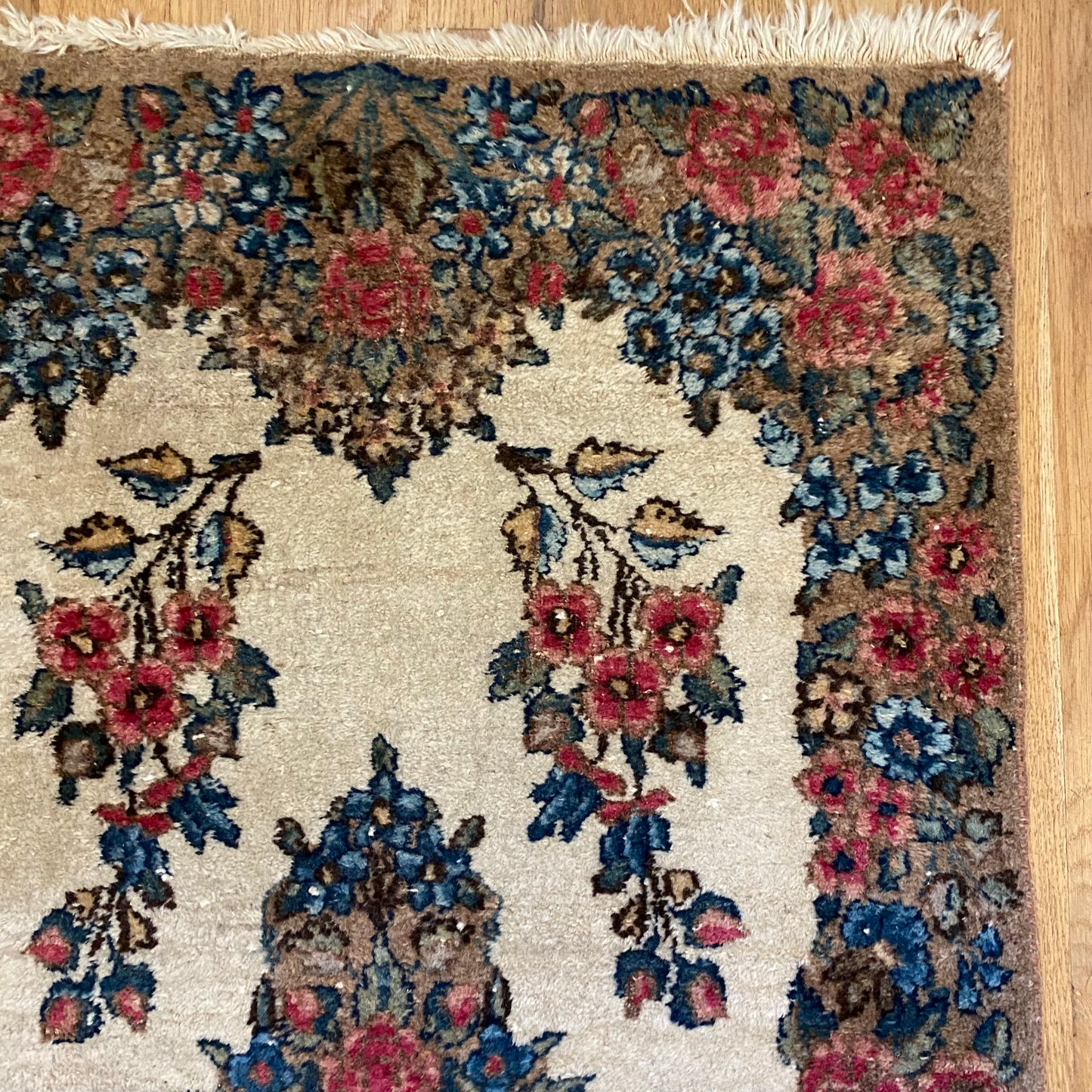 Vintage Rug, 1' 11 x 4' 3 White