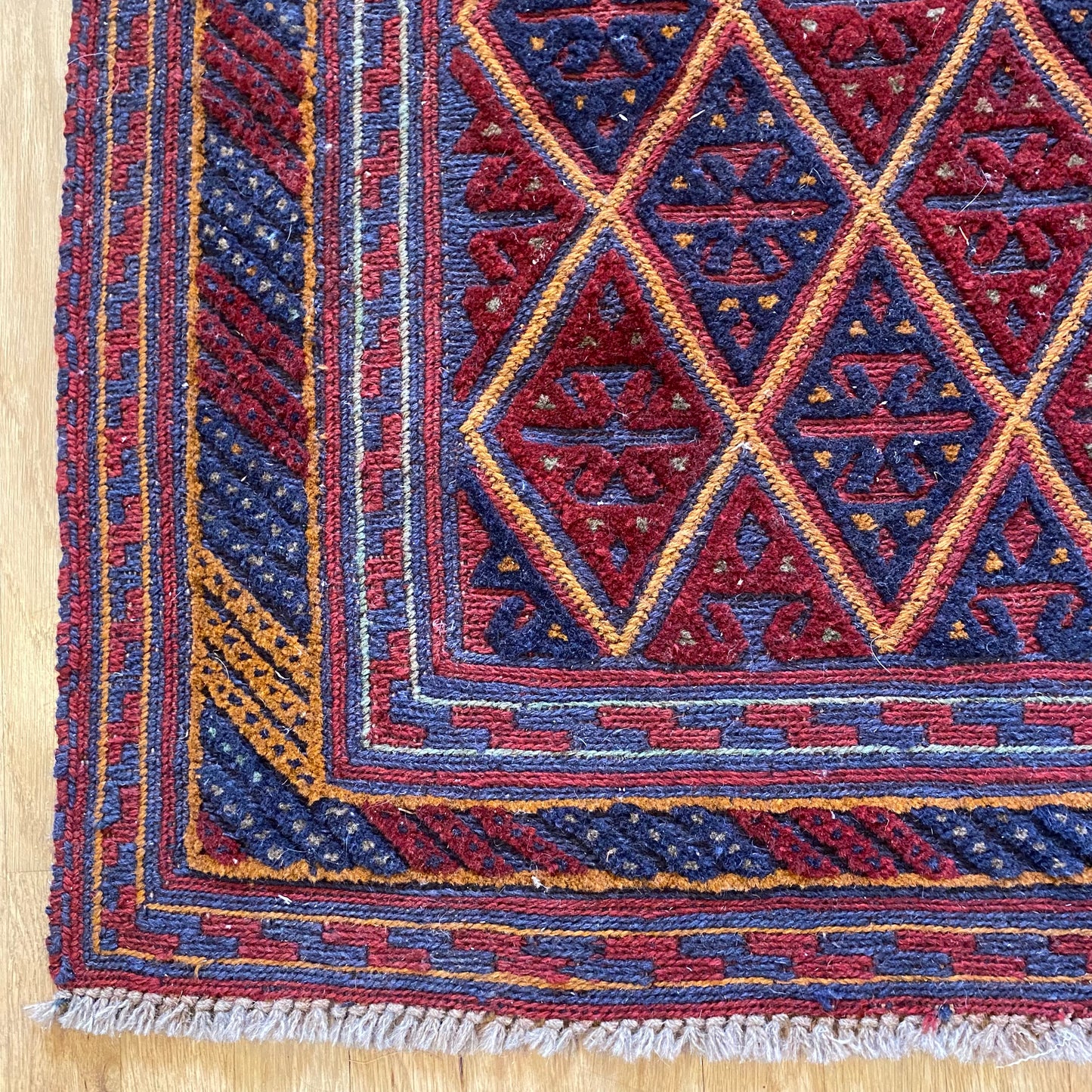 Vintage Rug, 3' 9 x 4' 2 Blue