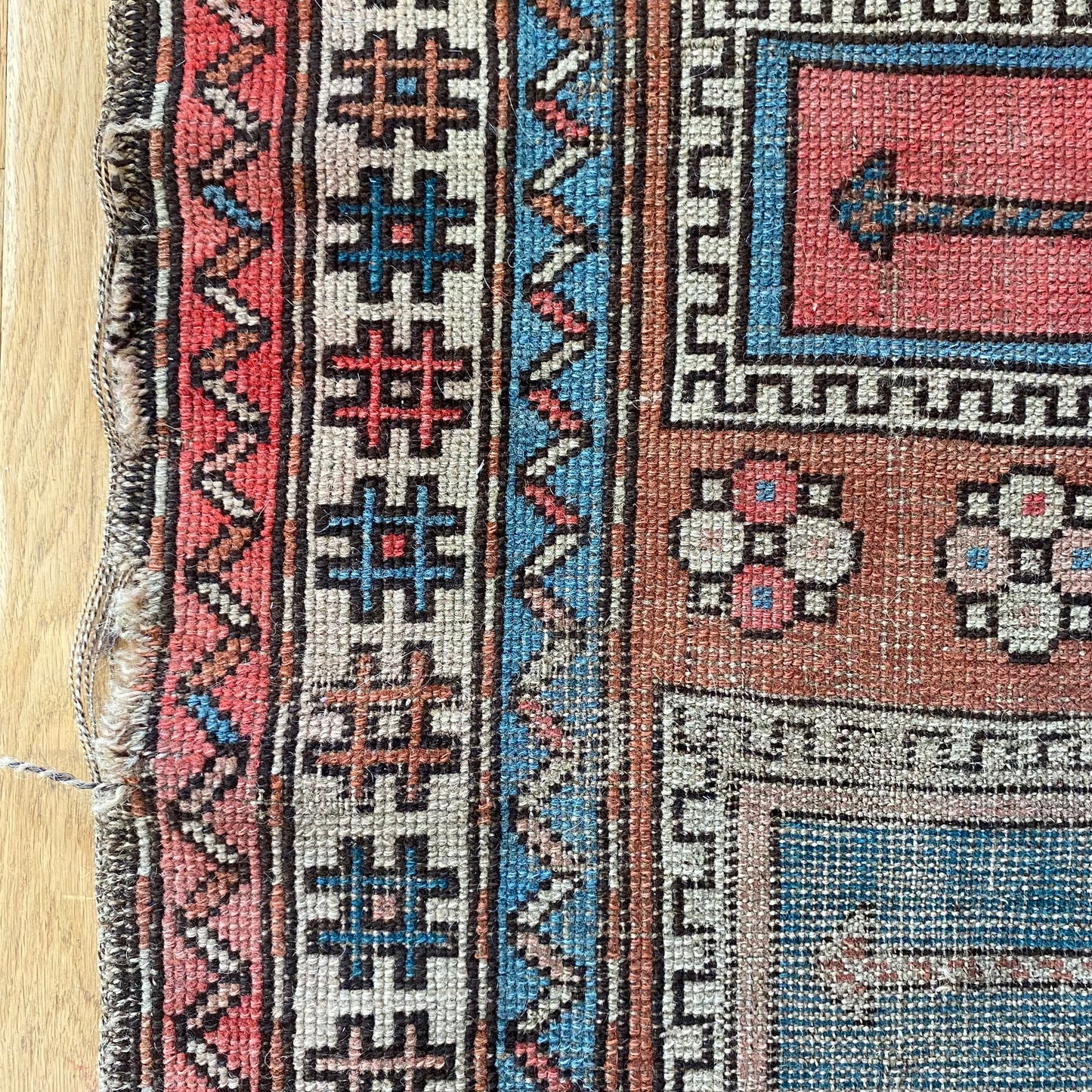 Caucasian Rug, 2' 11 x 3' 10 Antique Brown - Jessie's Oriental Rugs