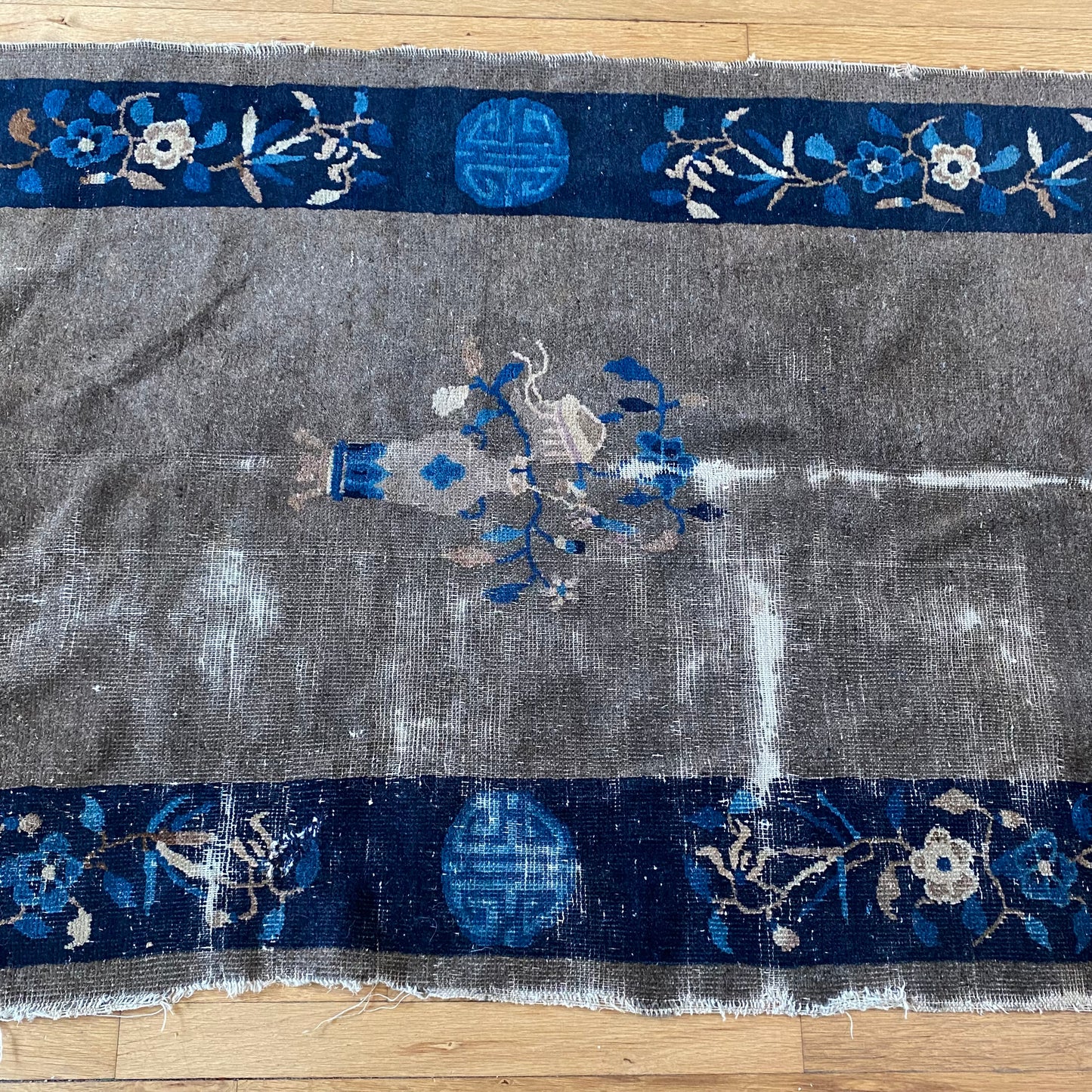 Peking Chinese Rug, 3' 2 x 5' 9 Vintage Grey