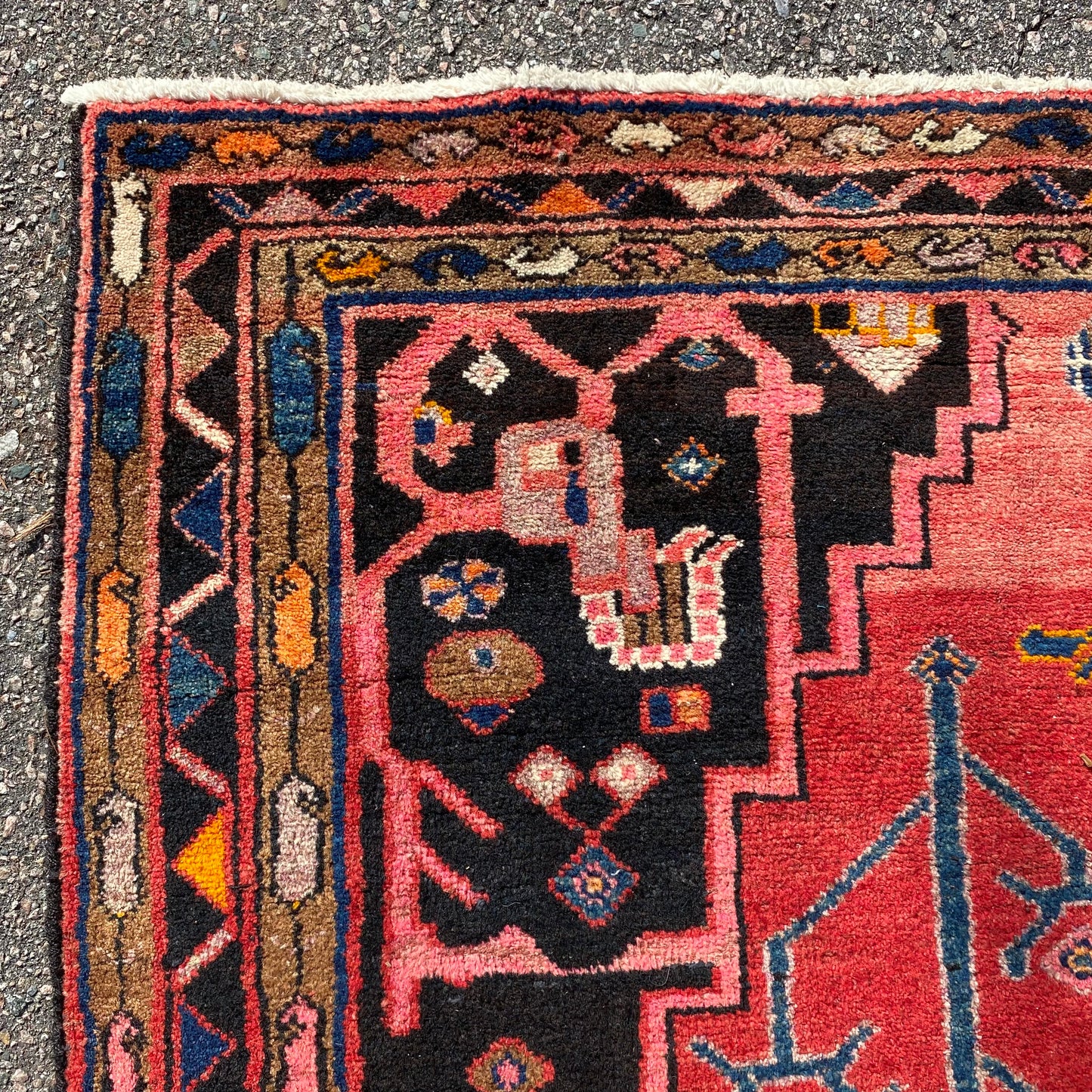 Vintage Rug, 5' x 8' 3 Red