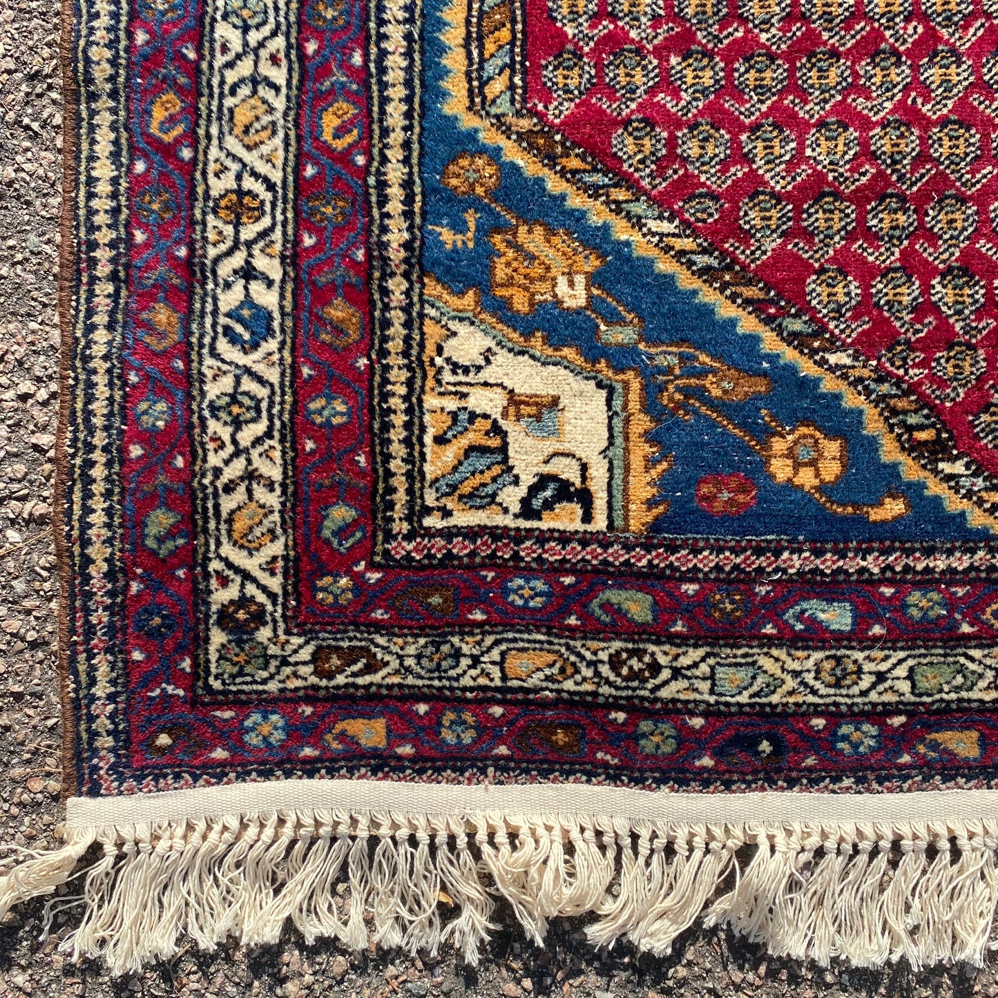 Vintage Rug, 4' 5 x 7' 2 Red