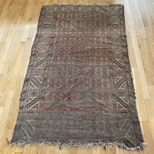 Persian Malayer, 3' 5 x 5' 8 Brown Vintage