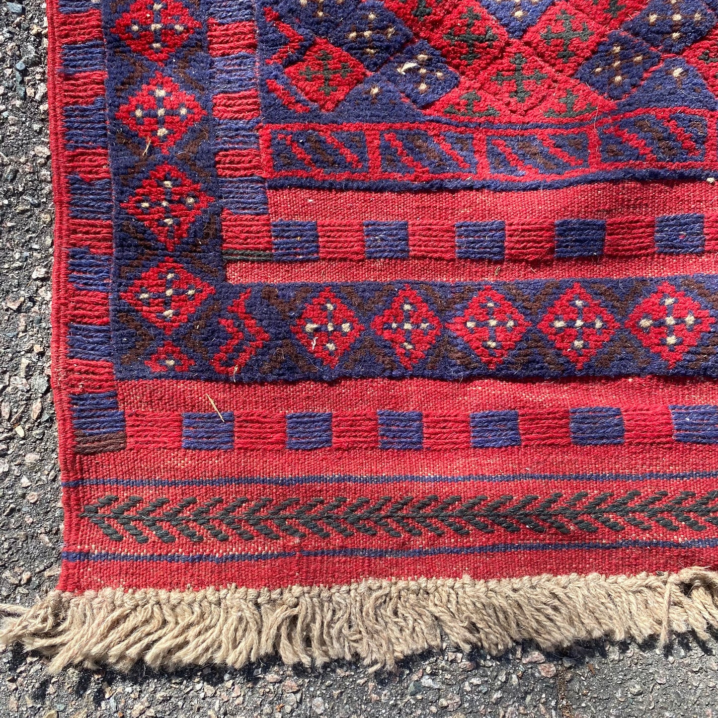 Vintage Rug, 2' 2 x 9' 2 Blue