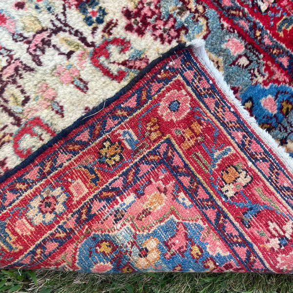 Vintage Rug, 2' 4 x 16' 11 White