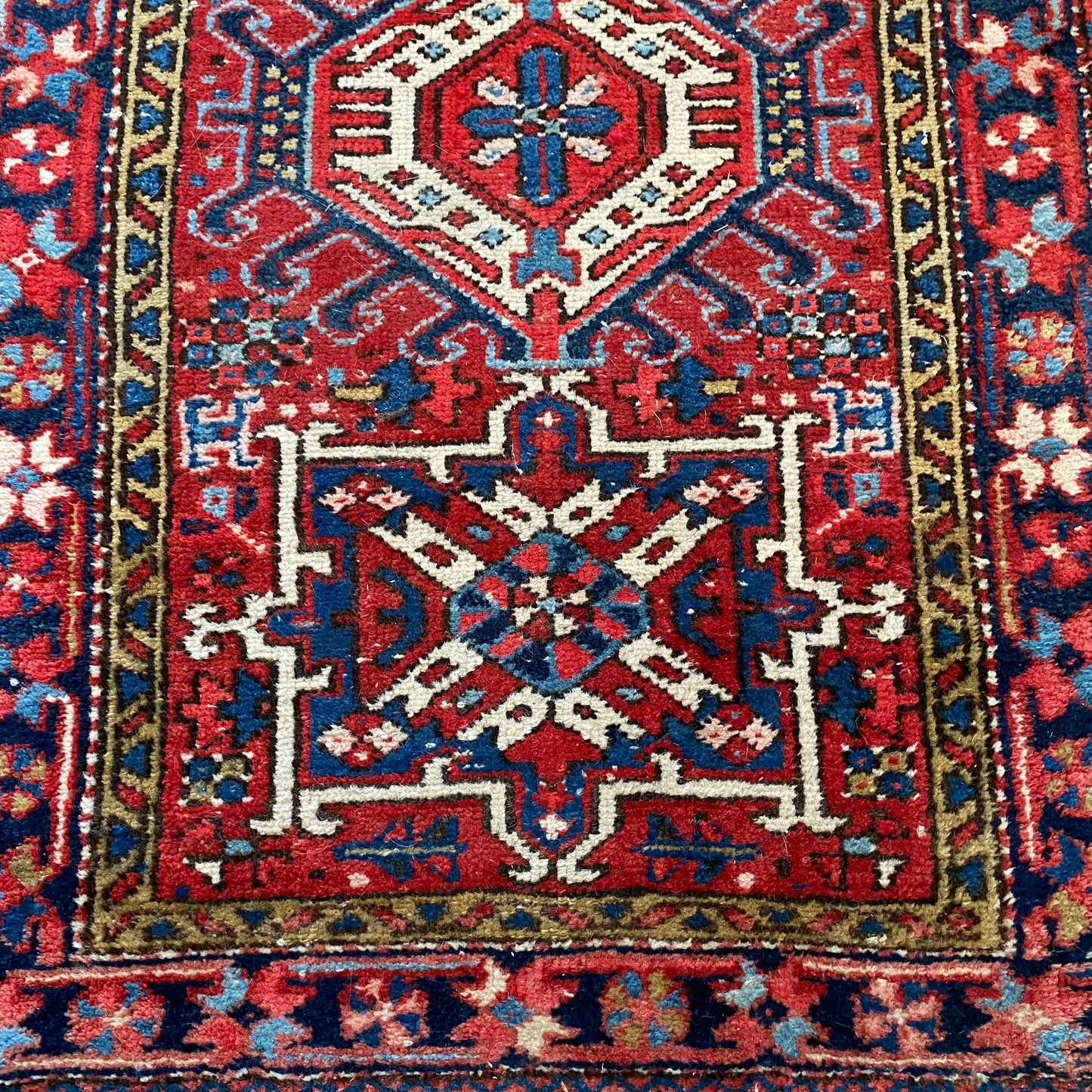 Vintage Rug, 3' x 4' 7 Red