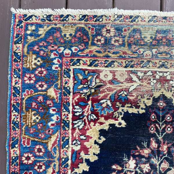 Vintage Rug, 2' 11 x 4' 1 Blue