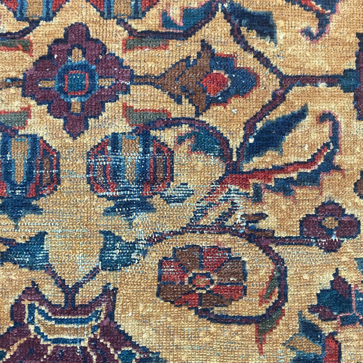Vintage Rug, 3' 7 x 5' Gold