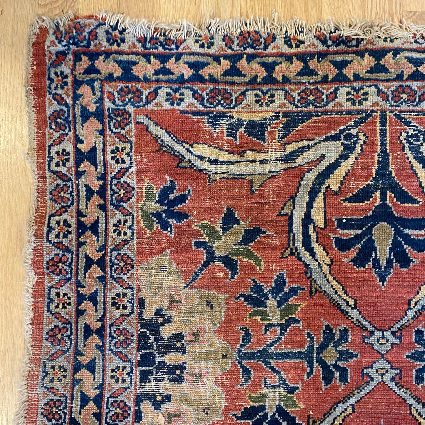Vintage Rug, 3' 4 x 5' 6 Pink