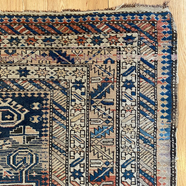 Vintage Rug, 4' 2 x 6' 1 Blue