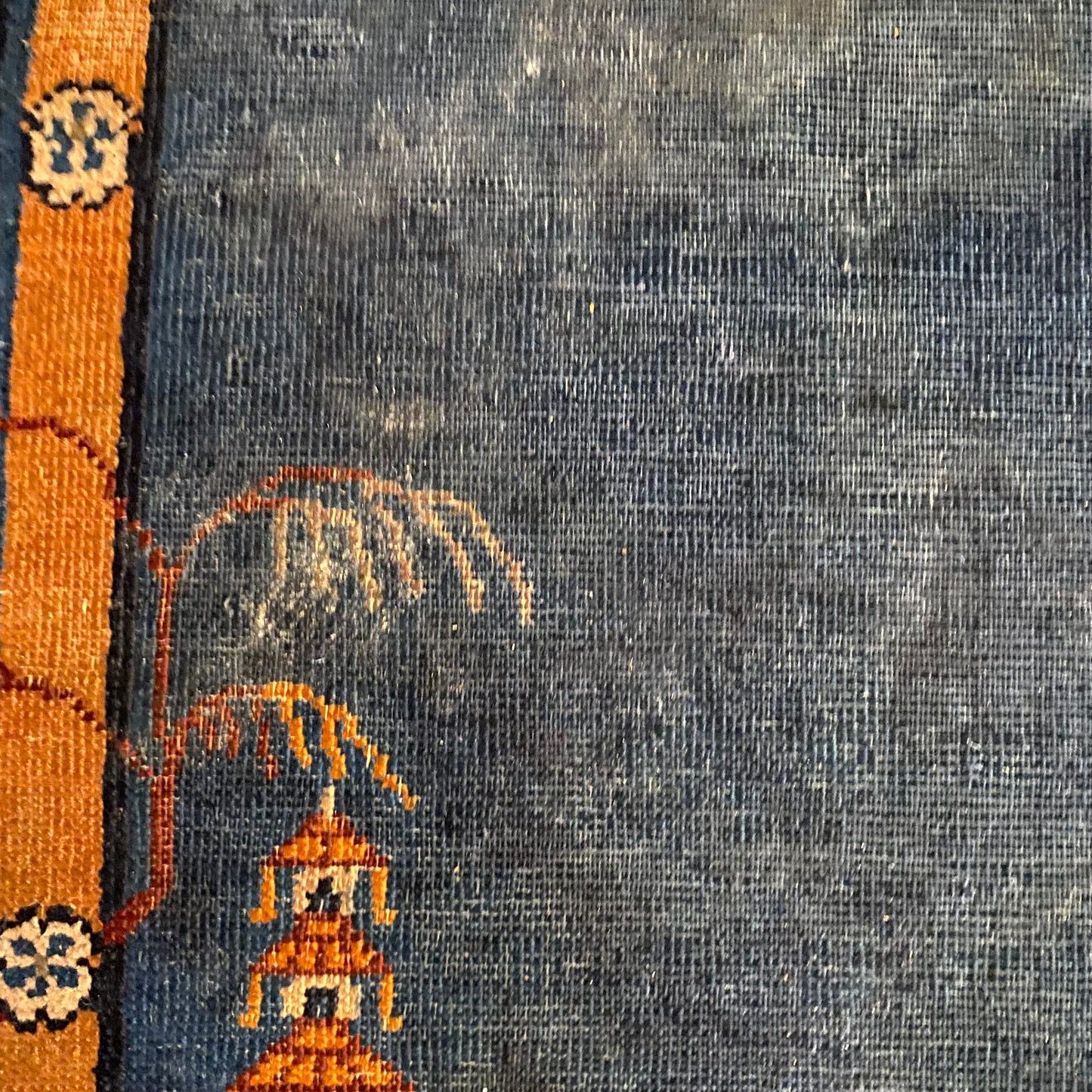 Peking Chinese Rug, 2' 10 x 5' 7 Blue Vintage