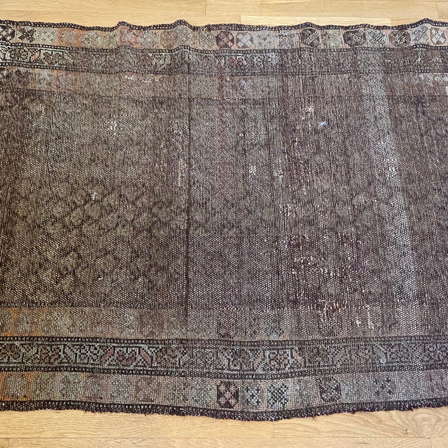 Vintage Rug, 3' 3 x 6' 2 Brown