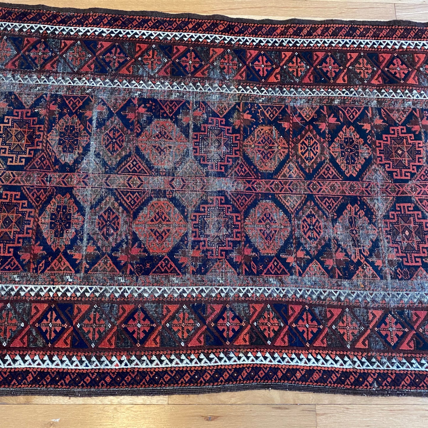 Antique Rug, 3' 5 x 6' 5 Blue