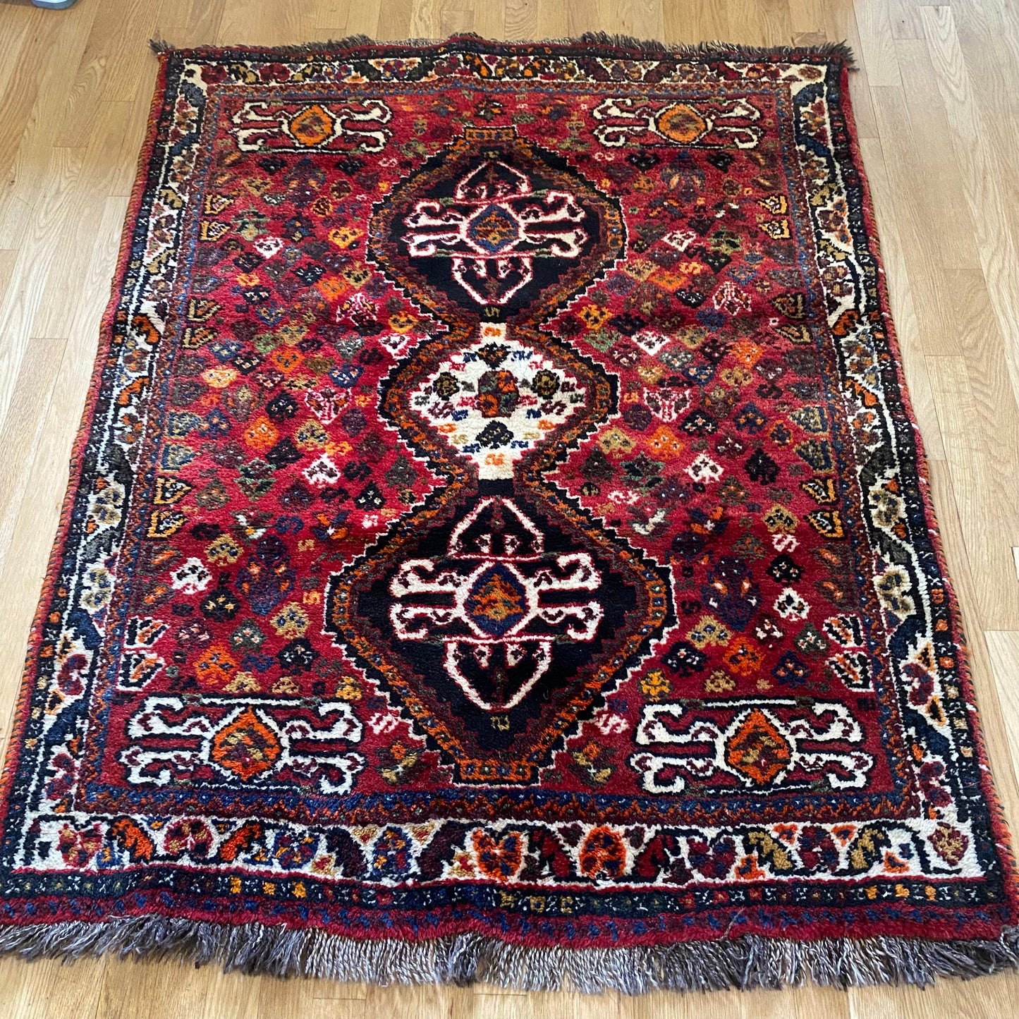 Vintage Rug, 3' 11 x 5' Red