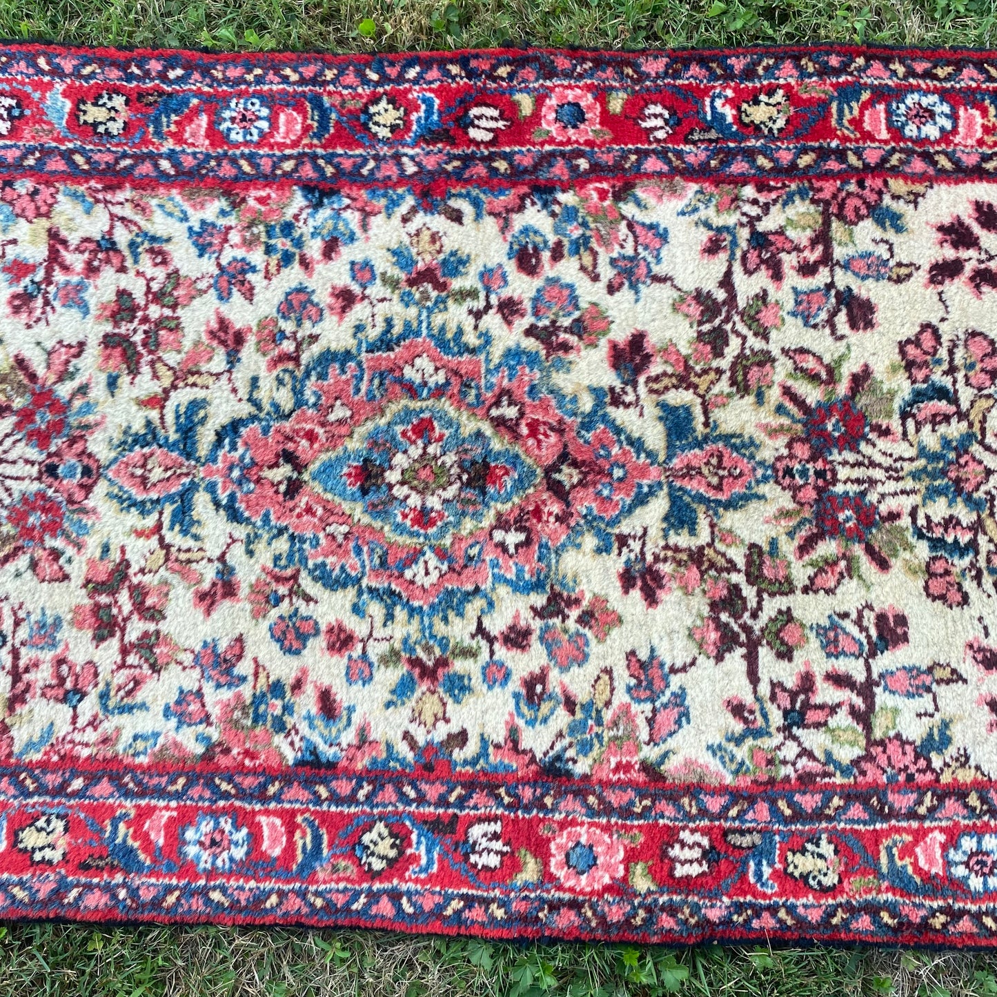 Vintage Rug, 2' 4 x 16' 11 White - Jessie's Oriental Rugs