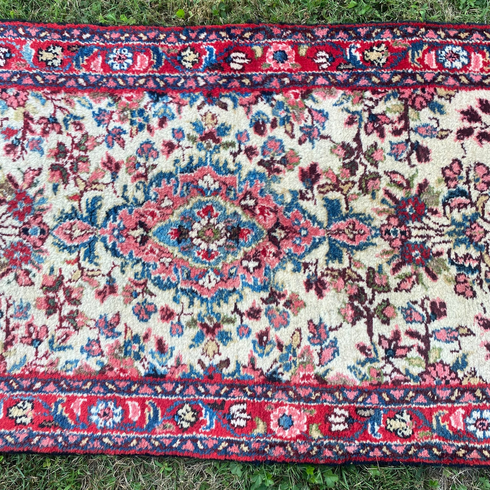 Vintage Rug, 2' 4 x 16' 11 White - Jessie's Oriental Rugs