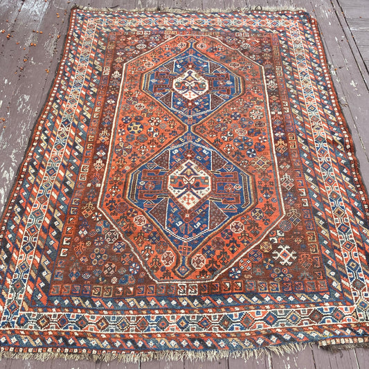 Vintage Rug, 5' 2 x 6' 10 Brown