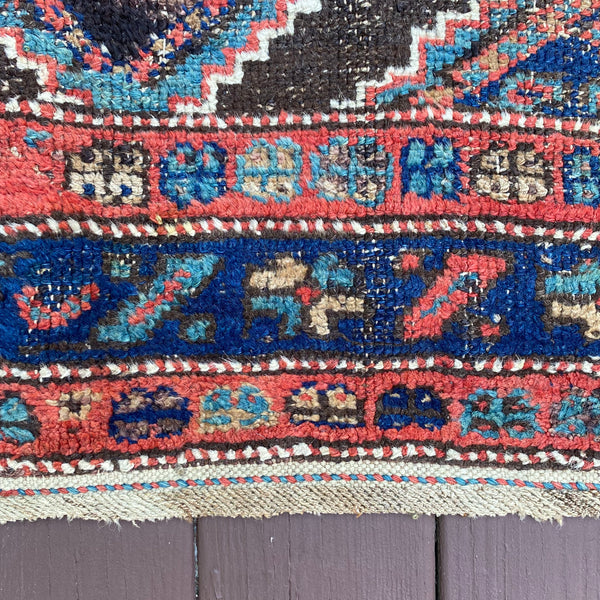 Vintage Rug, 4' x 5' 9 Red