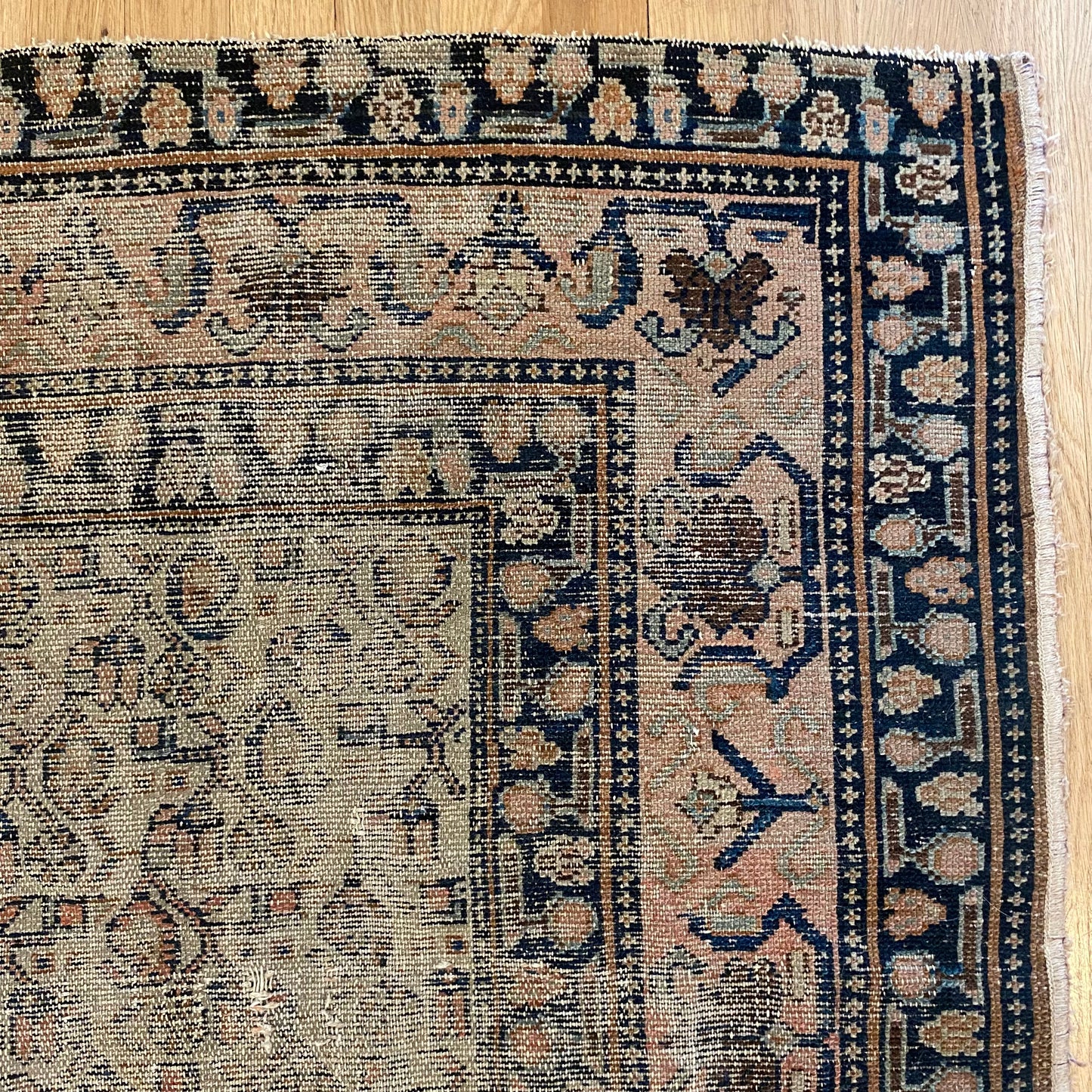 Vintage Rug, 4' 4 x 6' 3 Cream