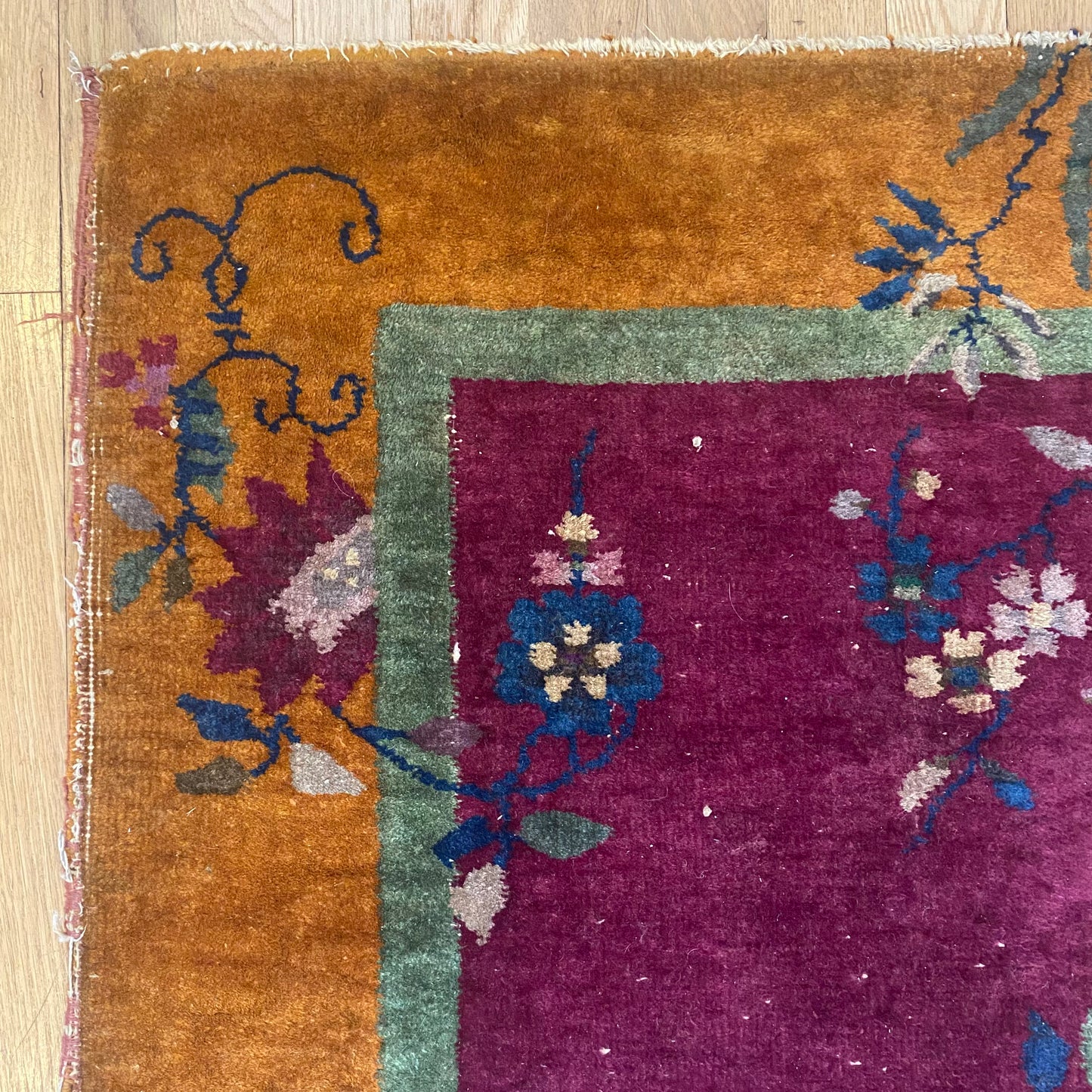 Chinese Nichols, 2' 7 x 4' 11 Vintage Purple