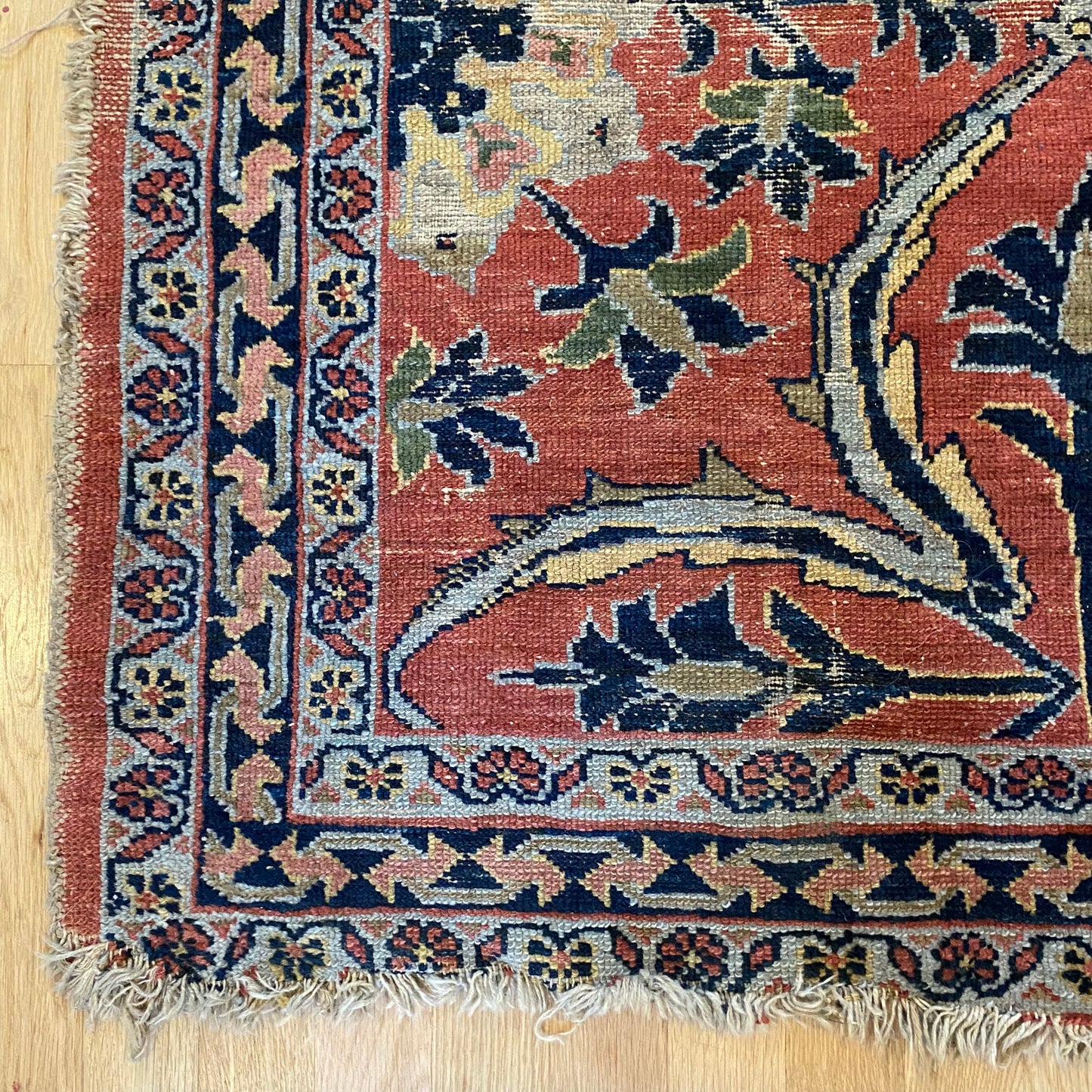 Vintage Rug, 3' 4 x 5' 6 Pink