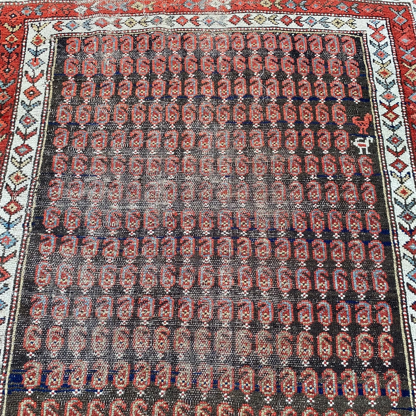 Vintage Rug, 3' 8 x 6' Brown