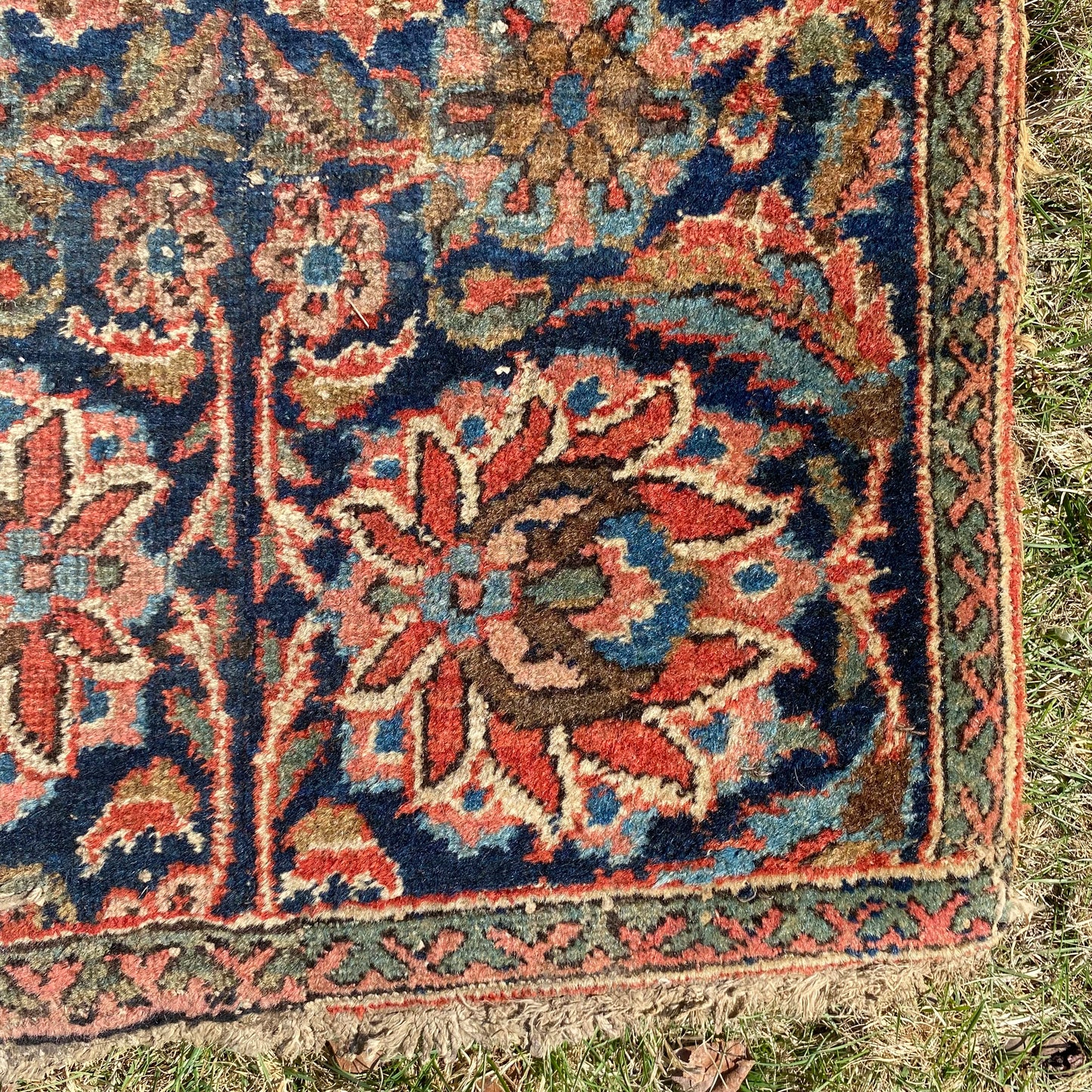 Vintage Rug, 1' 8 x 8' 1 Blue Runner