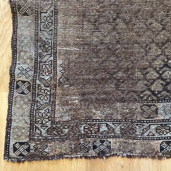 Vintage Rug, 3' 3 x 6' 2 Brown