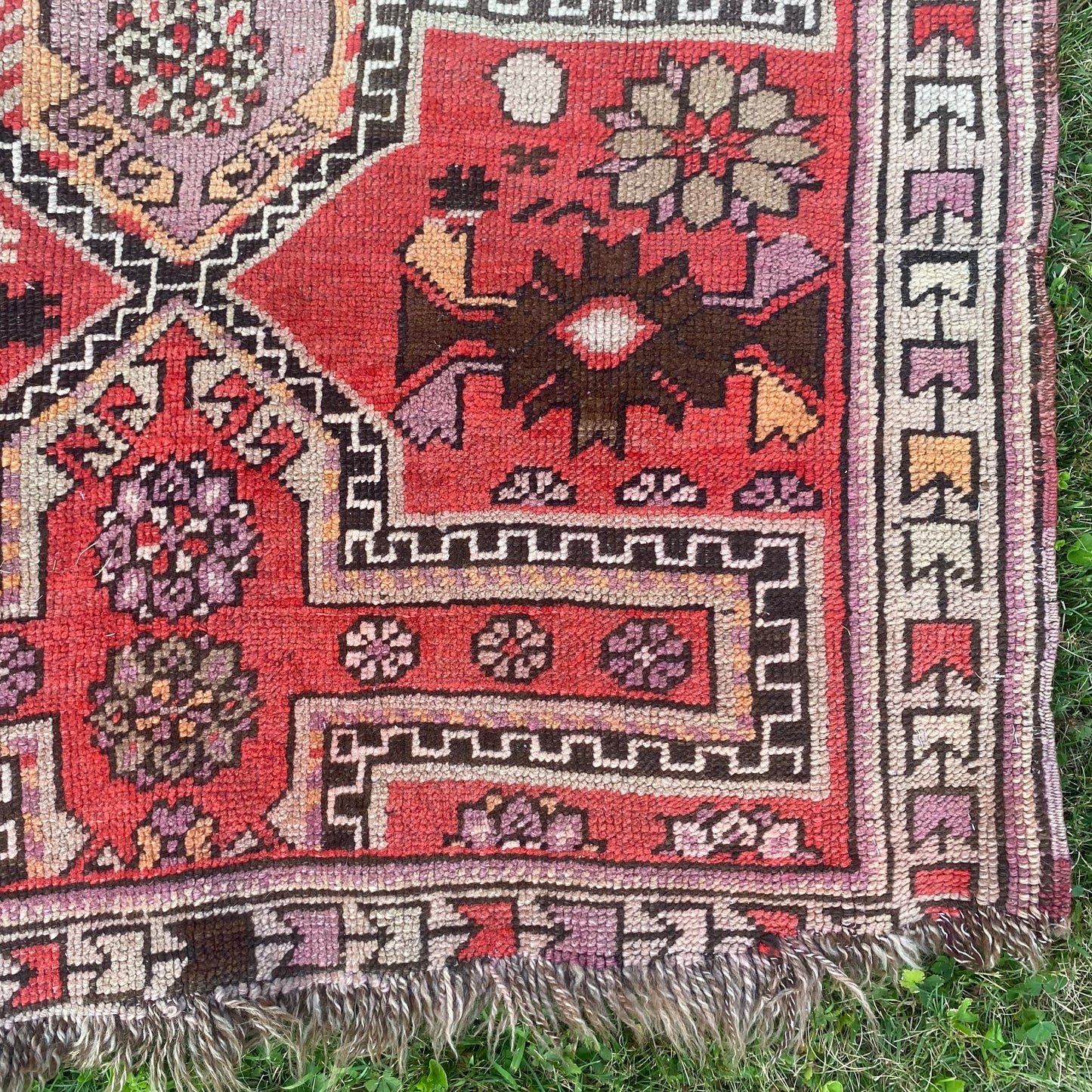 Vintage Rug, 3' 5 x 6' Red