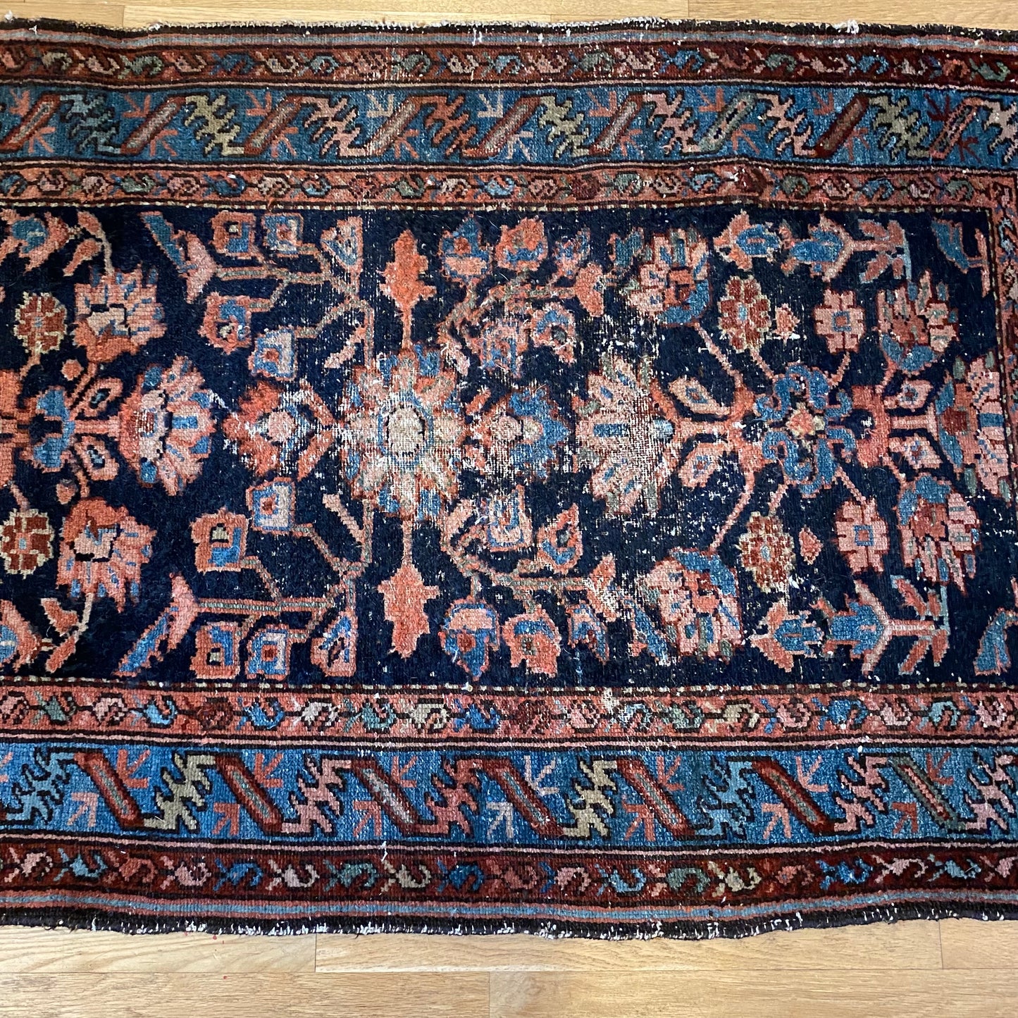 Vintage Rug, 2' 9 x 3' 10 Blue