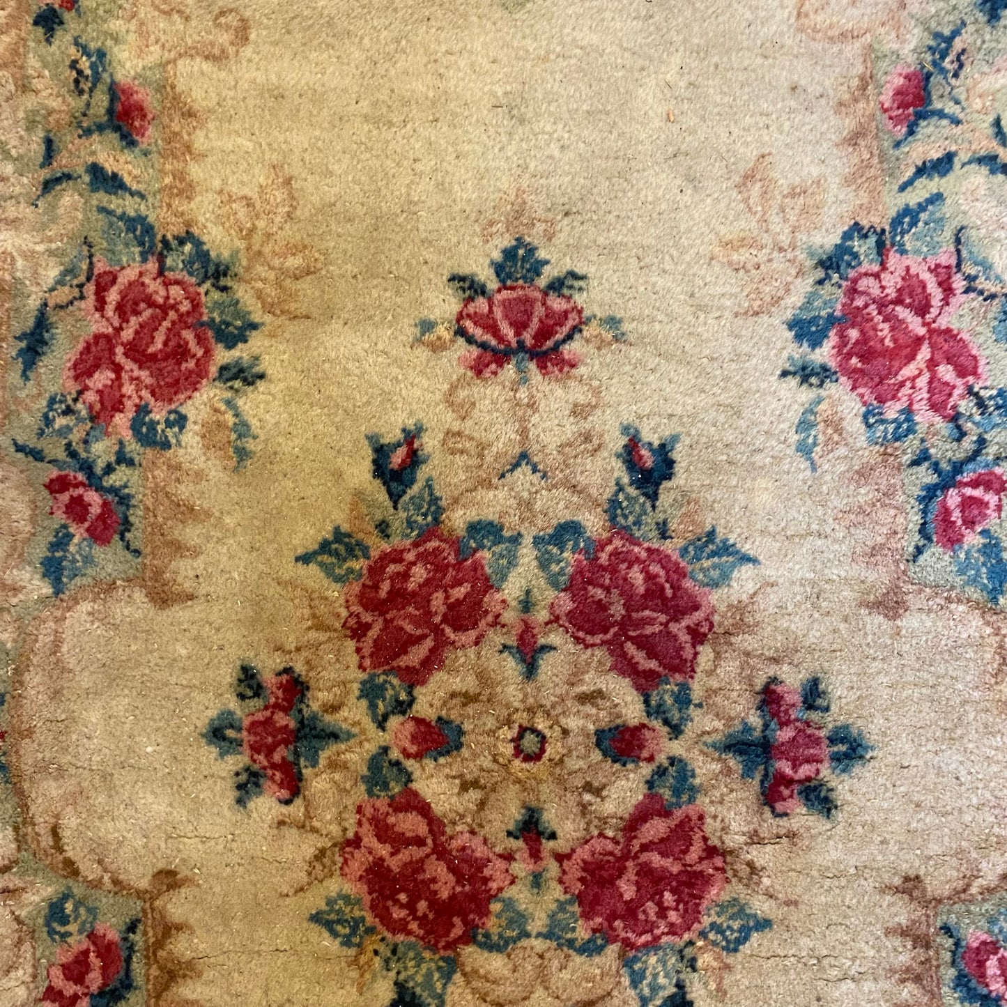 Vintage Rug, 2' x 6' Cream