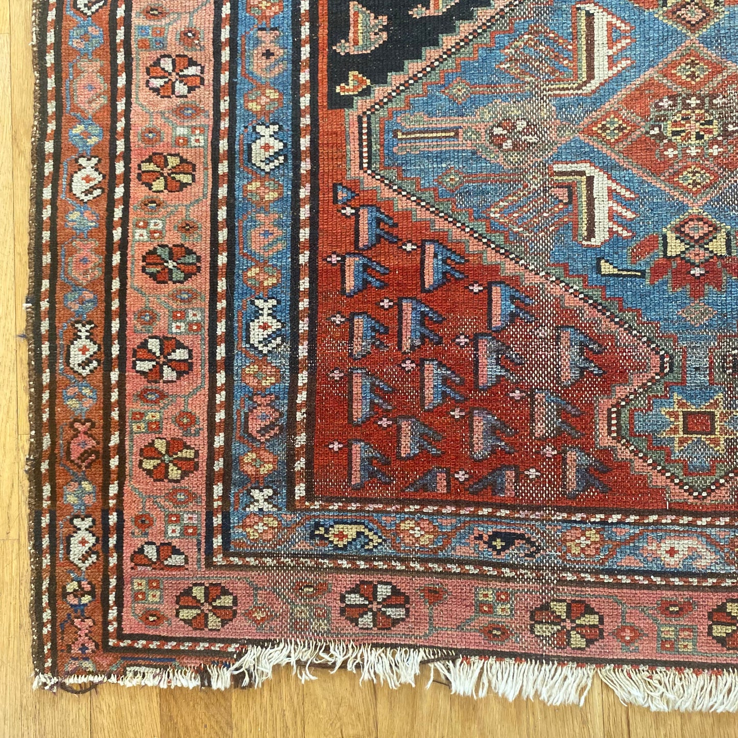 Vintage Rug, 3' 7 x 6' 4 Blue