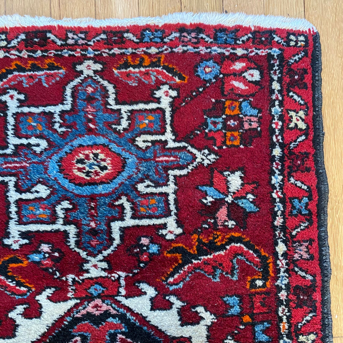 Vintage Rug, 2' 1 x 2' 11 Red