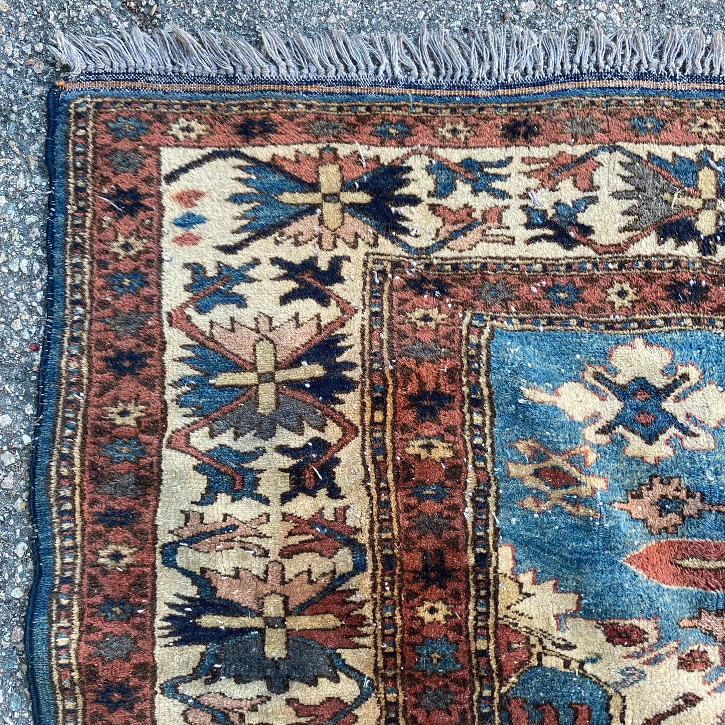 Vintage Rug, 5' 9 x 7' 4 Blue