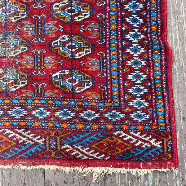 Vintage Rug, 2' 7 x 10' 2 Red