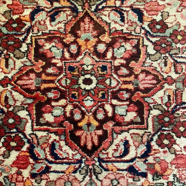 Vintage Rug, 4' 11 x 6' 8 White