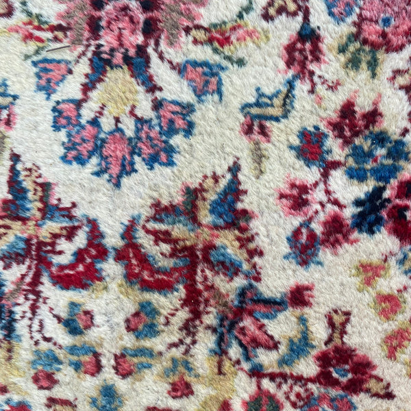 Vintage Rug, 2' 4 x 16' 11 White