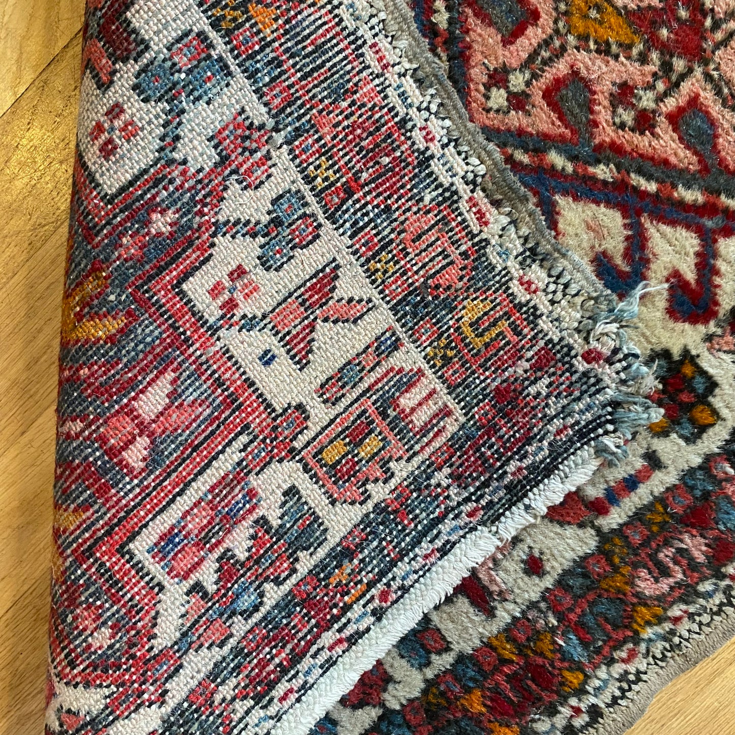 Vintage Rug, 1' 11 x 5' 7 White