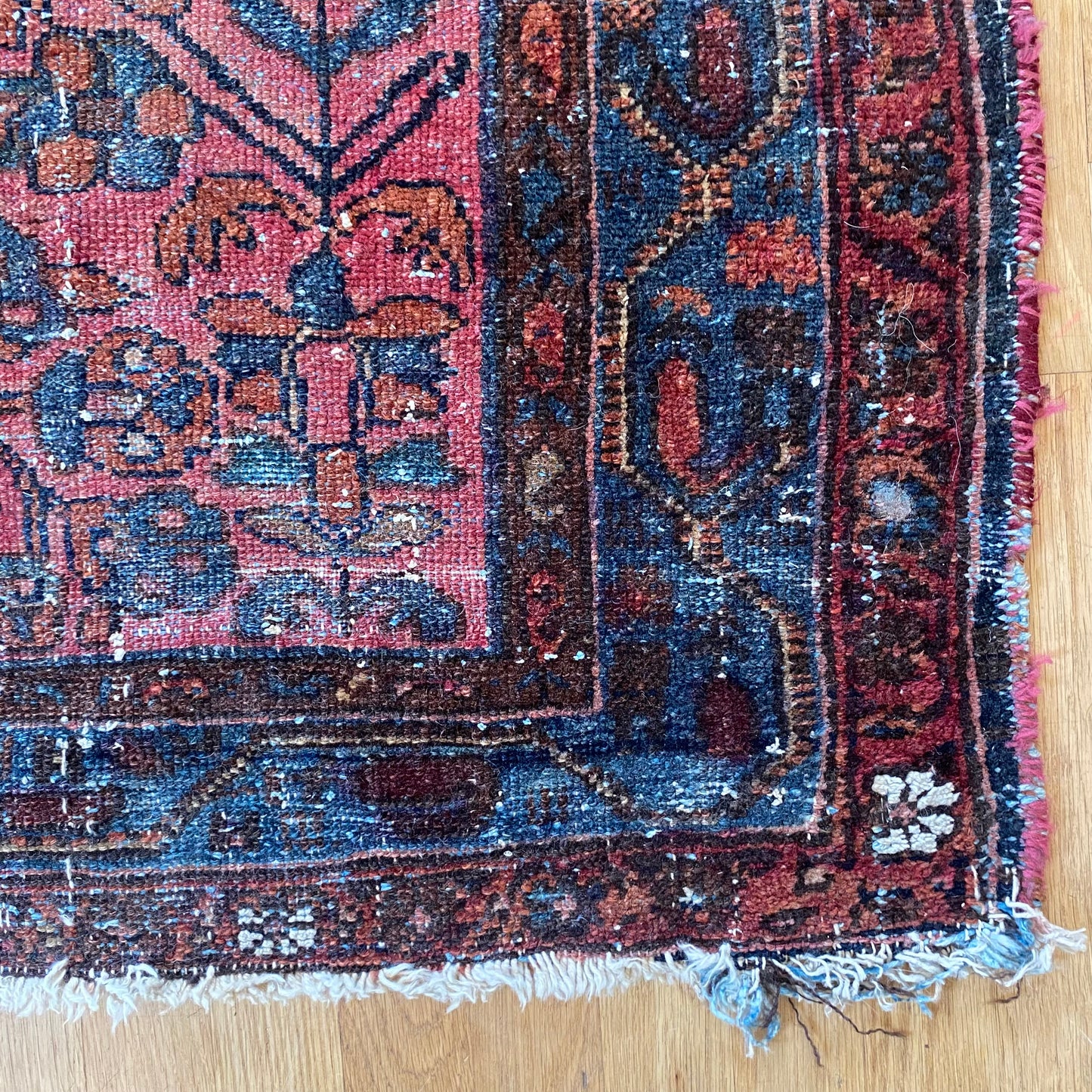 Vintage Rug, 3' 8 x 6' 4 Rose
