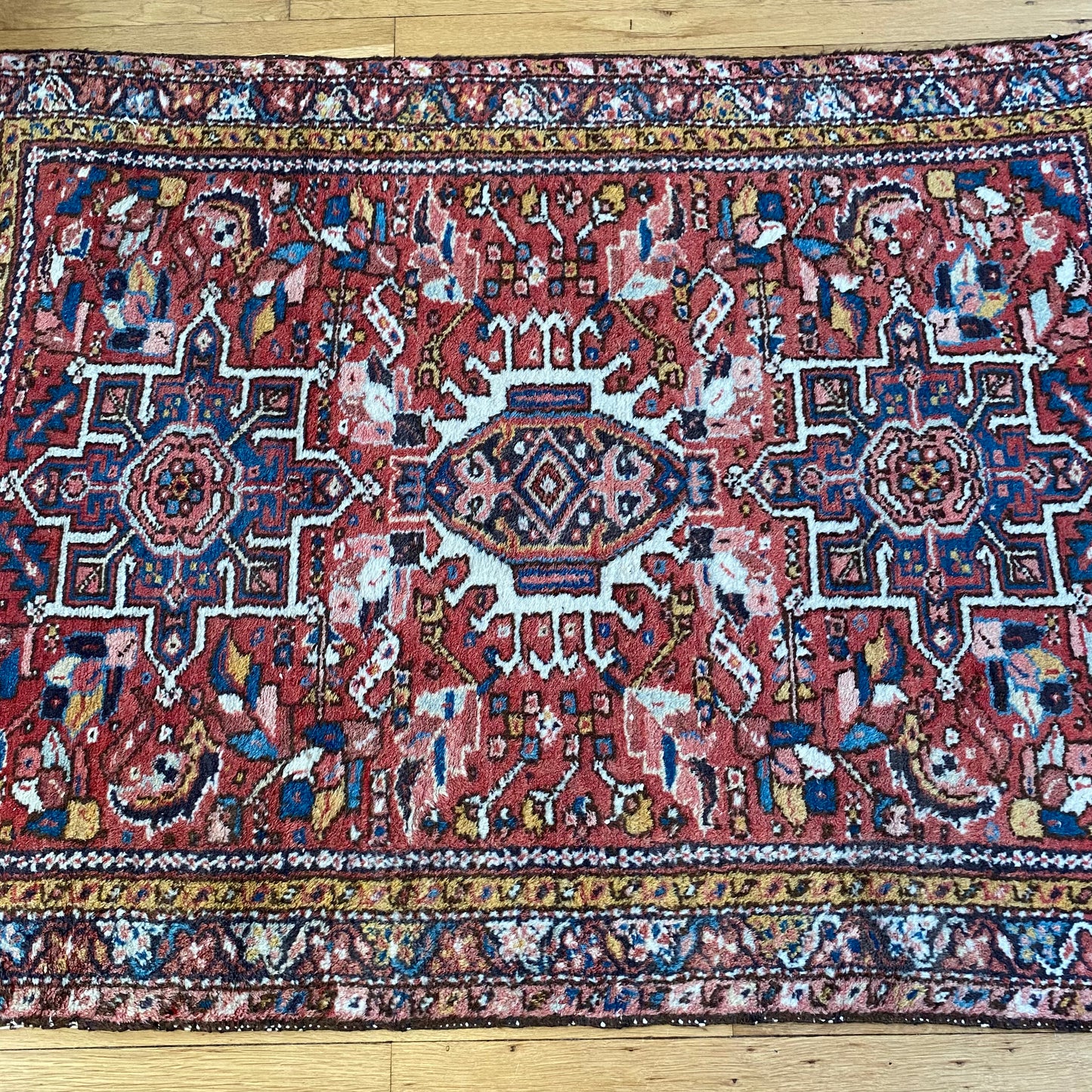 Vintage Rug, 3' 6 x 4' 9 Red