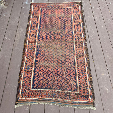 Vintage Rug, 2' 9 x 5' 5 Blue