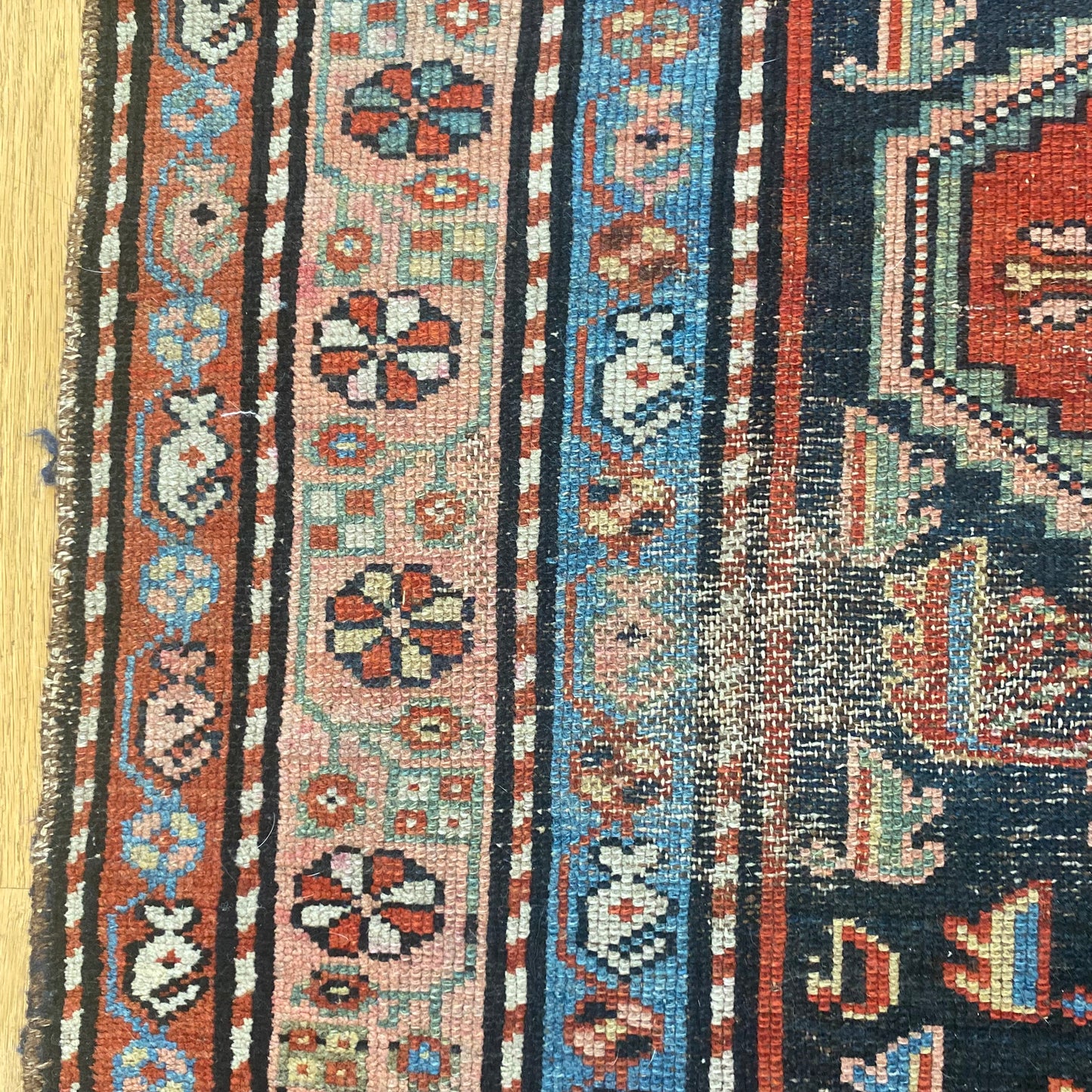 Vintage Rug, 3' 7 x 6' 4 Blue